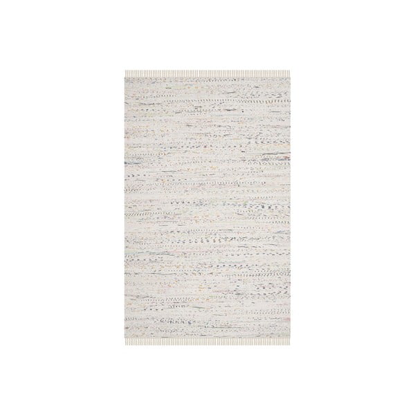 Biały bawełniany dywan Safavieh Elena, 182x121 cm