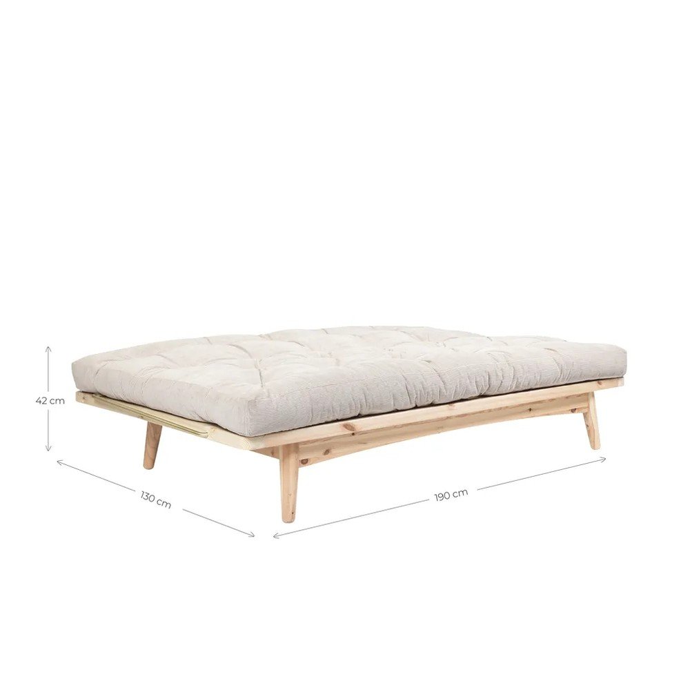 Musztardowa rozkładana sofa 190 cm Folk – Karup Design (zdjęcie 4)