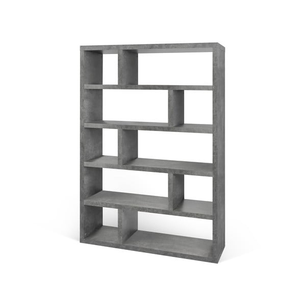 Szary regał w betonowym dekorze TemaHome Dublin, wys. 173 cm-image-1