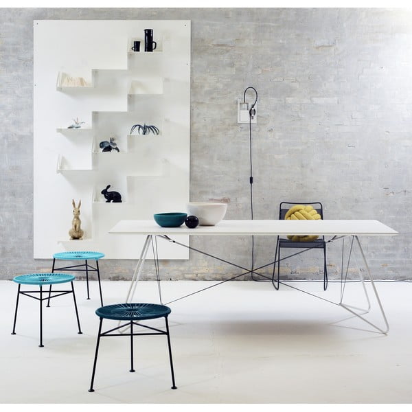 Stołek/stolik Centro Light Blue-image-1