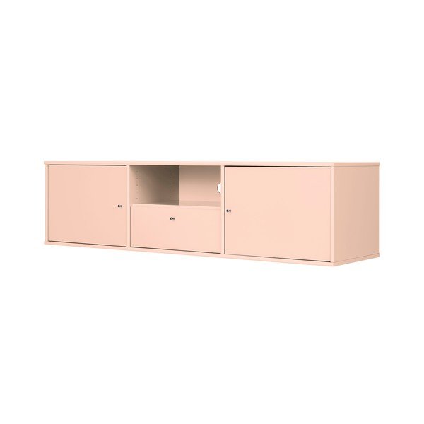 Jasnoróżowa szafka pod TV 161x42x45 cm Mistral – Hammel Furniture-image-1