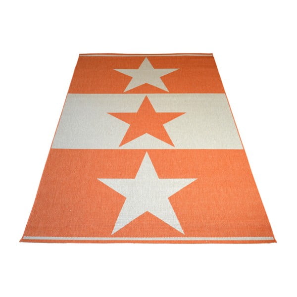 Pomarańczowy wytrzymały dywan Floorita Orange Star, 200x290 cm