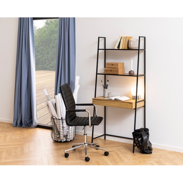 Regał w dekorze dzikiego dębu Actona Seaford, 77x174,5 cm-image-1