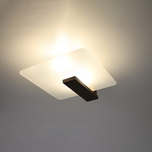 Ciemnobrązowa lampa sufitowa ze szklanym kloszem 40x47.5 cm Parola – Sollux-image-1