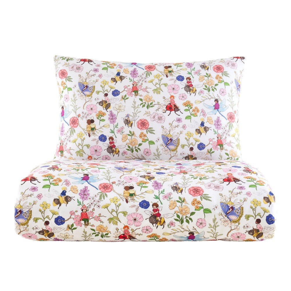Bawełniana pościel dziecięca dwuosobowa 3-częściowa 200x200 cm Garden Friends – Belle & Boo