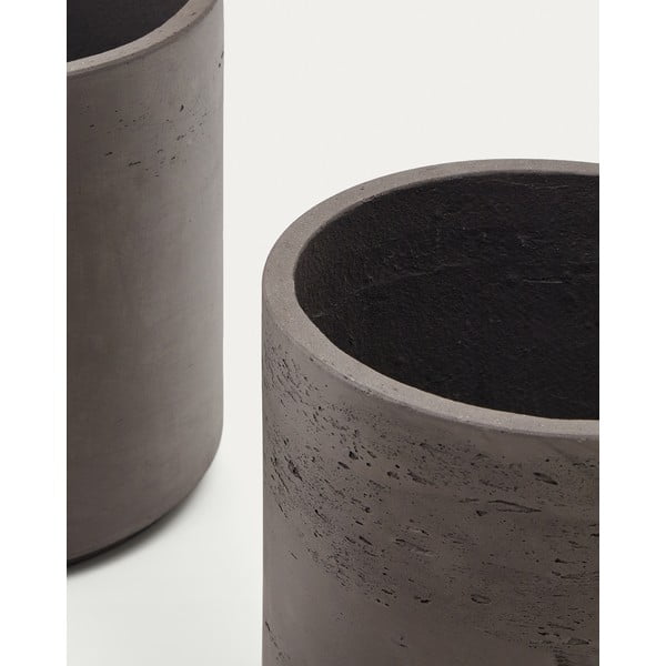 Osłonki na doniczki z cementu zestaw 3 szt. ø 32 cm Sintina – Kave Home-image-1