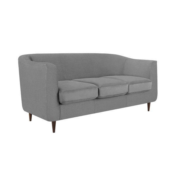 Szara aksamitna sofa Kooko Home Glam, 175 cm-image-3