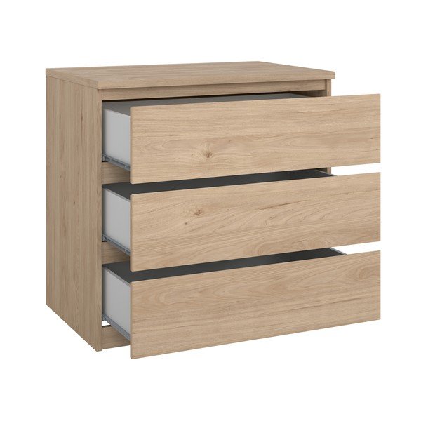 Komoda w dekorze dębu w naturalnym kolorze 77x76x50 cm Naia – Tvilum-image-3