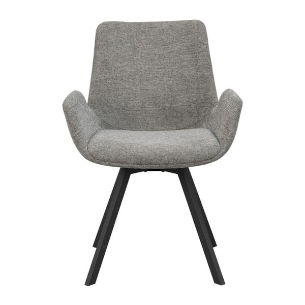 Szare tapicerowane fotele jadalniane zestaw 2 szt. Norwell – Rowico-image-3