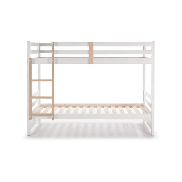Białe piętrowe łóżko dziecięce 90x190 cm Sami – Marckeric