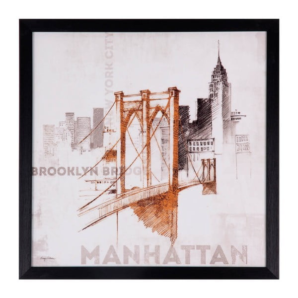 Obraz sømcasa Manhattan, 40x40 cm