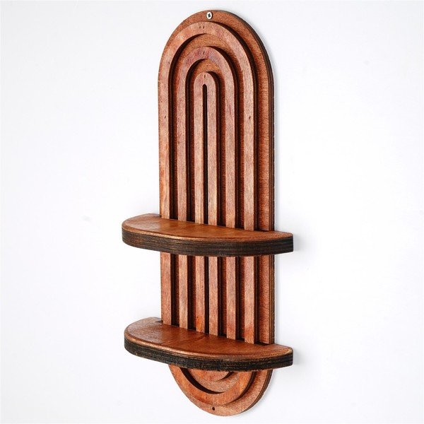 Jasnoczerwona wielopoziomowa półka 20 cm Raf – Kalune Design-image-2