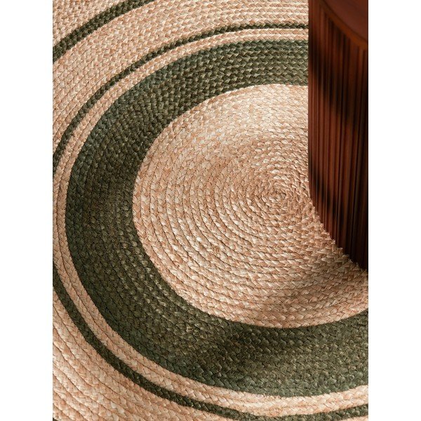Okrągły dywan z juty dwustronny/tkany ręcznie w naturalnym kolorze ø 150 cm Basil – Hanse Home-image-2