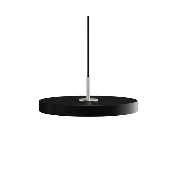 Czarna lampa wisząca LED z metalowym kloszem ø 31 cm Asteria Mini – UMAGE