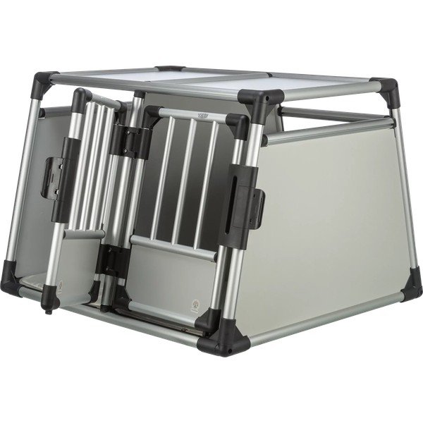 Transporter dla czworonoga w kolorze srebra 69x95 cm Trixie M-L – Plaček Pet Products