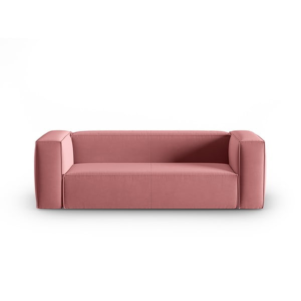 Różowa aksamitna sofa 200 cm Mackay – Cosmopolitan Design