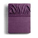 Fioletowe dżersejowe prześcieradło z gumką 220x200 cm Amber – Restilo