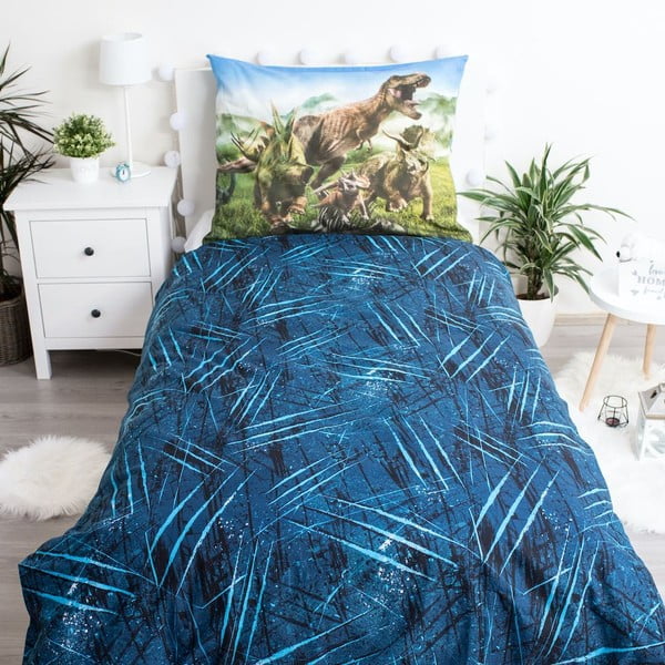 Bawełniana pościel dziecięca jednoosobowa 140x200 cm Jurassic World – Jerry Fabrics-image-2
