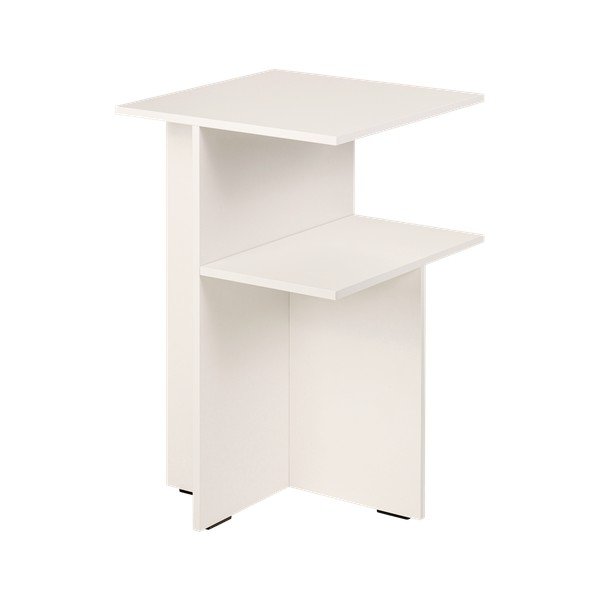 Szarobeżowa szafka nocna z półką Atik – noo.ma-image-4