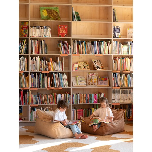 Brązowy sztruksowy dziecięcy worek do siedzenia Chair – Wigiwama-image-2