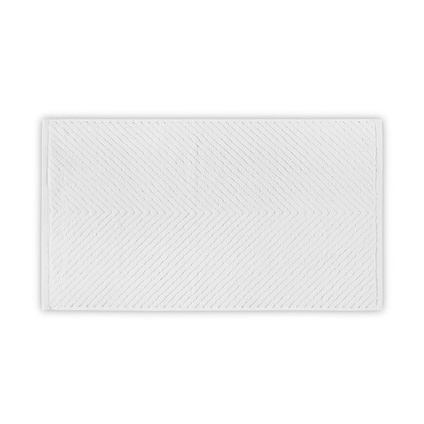 Biały bawełniany ręcznik 71x40 cm Chevron – Foutastic