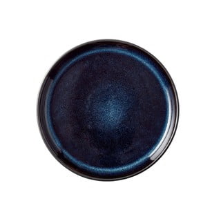 Czarno-niebieski talerz kamionkowy ø 17 cm Mensa − Bitz