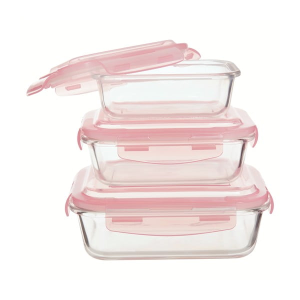 Szklane pojemniki na żywność 3 szt. Freska – Premier Housewares-image-1