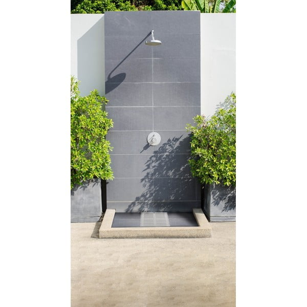 Beżowy plastikowy dywanik łazienkowy 55x55 cm – Wenko-image-2