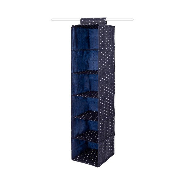 Granatowy organizer wiszący do szafy Compactor Kasuri Range, szer. 30 cm-image-2