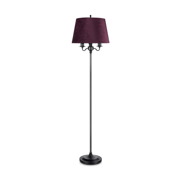 Czarno-fioletowa lampa stojąca Markslöjd Jamie, ø 40 cm