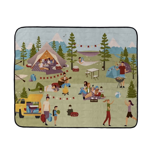 Koc piknikowy Butter Kings Lets Go Camping, 145x180 cm