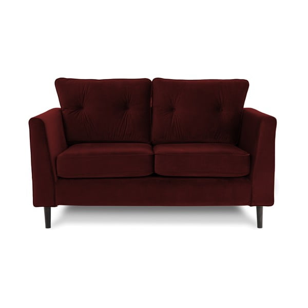 Ciemnoczerwona sofa 2-osobowa Vivonita Portobello