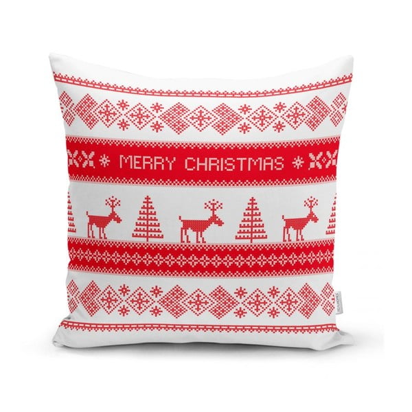 Zestaw 4 świątecznych poszewek na poduszki i bieżnika Minimalist Cushion Covers Joy-image-2