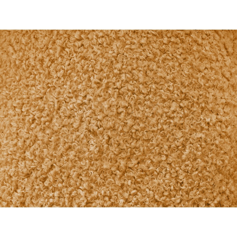 Musztardowa sofa z materiału bouclé 232 cm Hippolyte – Bobochic Paris (zdjęcie 7)