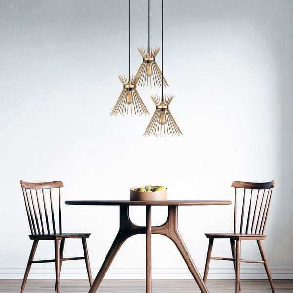 Metalowa lampa wisząca w kolorze złota ø 34 cm Izmir – Squid Lighting-image-3