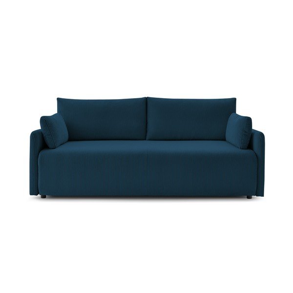 Ciemnoniebieska sztruksowa rozkładana sofa 211 cm Marcel – Bobochic Paris