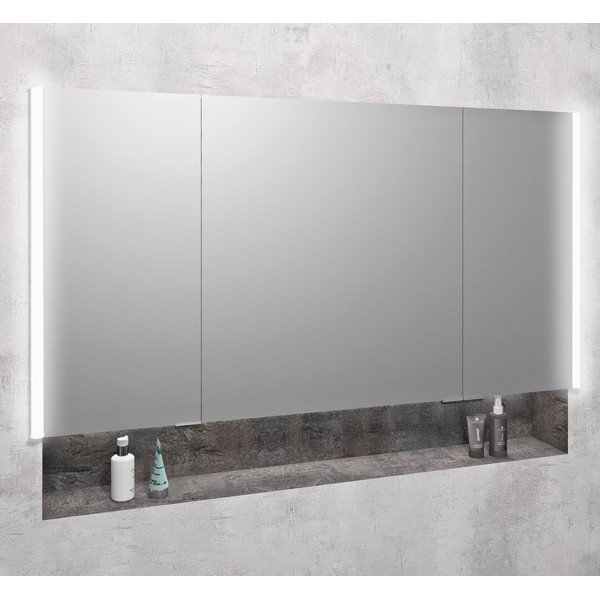 Szara szafka łazienkowa 126x70 cm Integra – Sapho