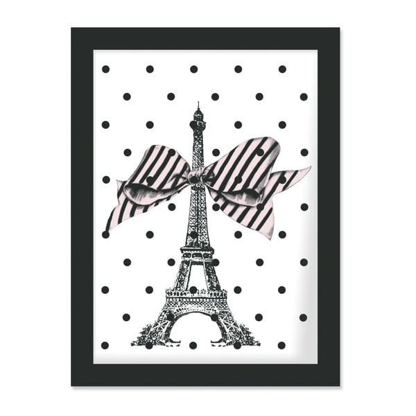 Plakat w ramie Eiffel and Dots, 30x40 cm