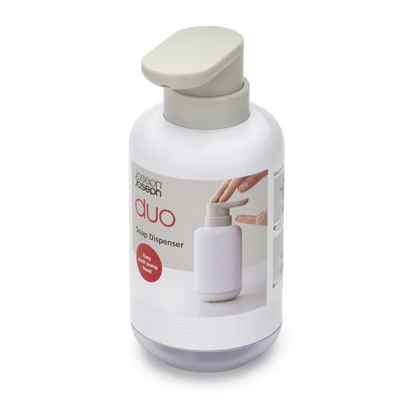 Biały plastikowy dozownik do mydła 300 ml Duo – Joseph Joseph-image-2
