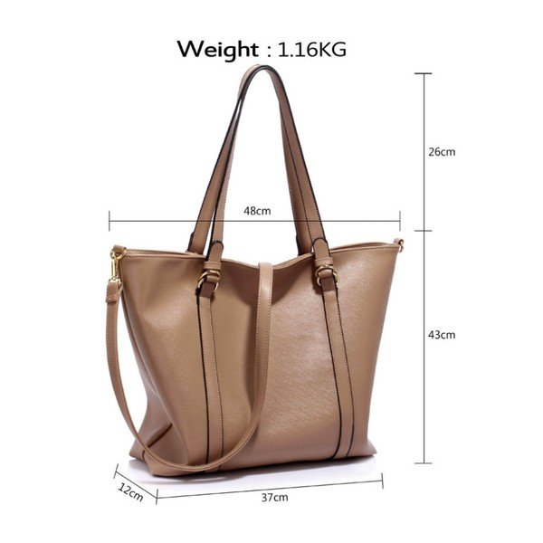 Torebka L&S Fiona Taupe-image-1