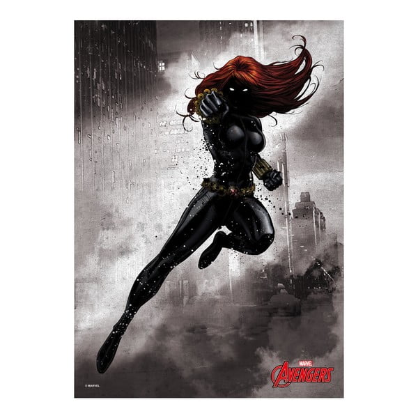 Plakat z blachy Marvel Dark Edition - Black Widow