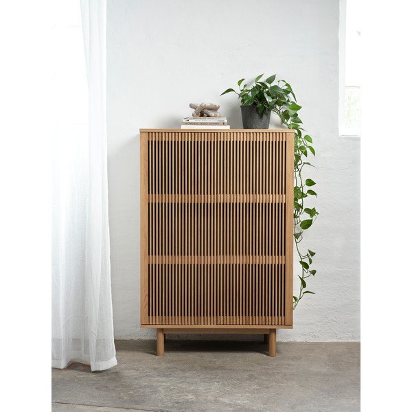 Szafka w dekorze dębu w naturalnym kolorze 95x140 cm Tiber – Unique Furniture-image-1