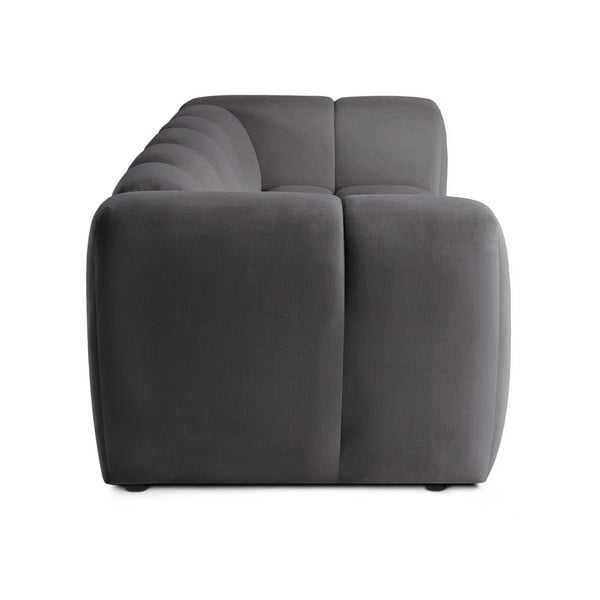 Szara aksamitna sofa 225 cm Cube – Bonami Selection-image-3