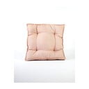 Jasnoróżowa poduszka z domieszką lnu Surdic Square, 37x37 cm