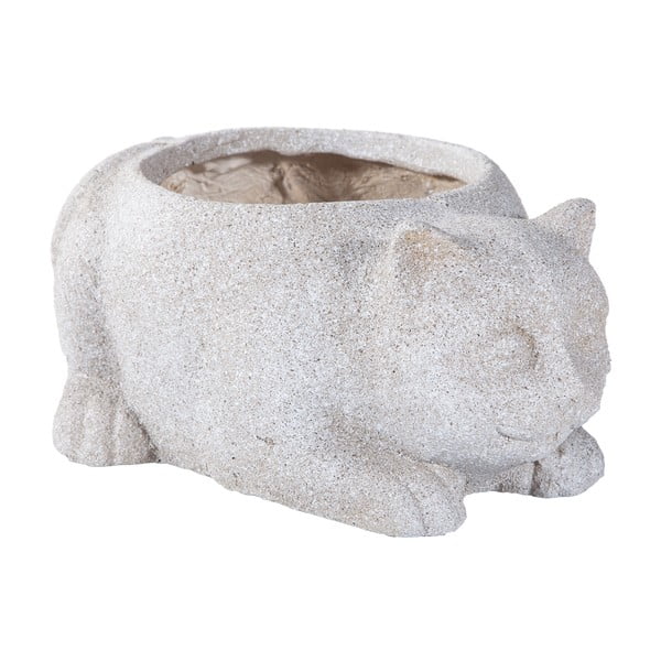 Cementowa doniczka w kształcie kota Shaun Cat, dł. 40 cm
