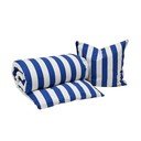 Biała/niebieska bawełniana pościel jednoosobowa 140x200 cm Shima – OYOY Living Design