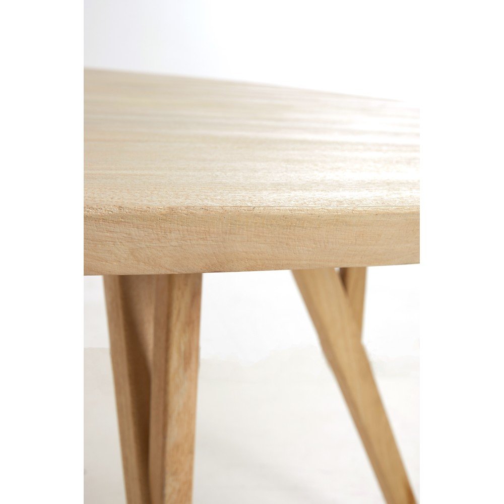 Okrągły stół z litego drewna mango ø 140 cm Quenza – Light & Living (zdjęcie 6)