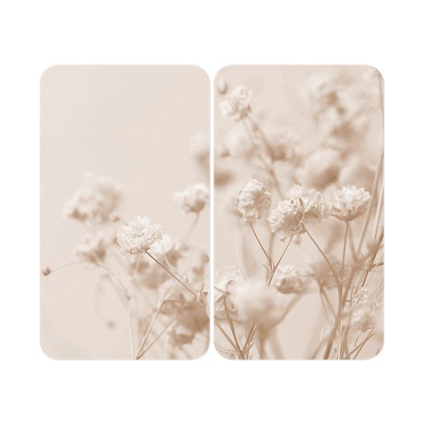 Płyta ochronna na kuchenkę ze szkła hartowanego 52x30 cm Dried Flower – Wenko
