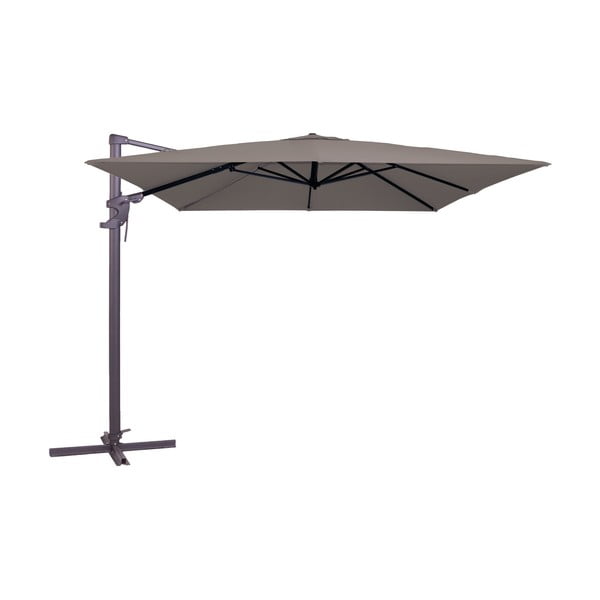 Szarobeżowy parasol ogrodowy 300x300 cm Monaco Flex III − Madison