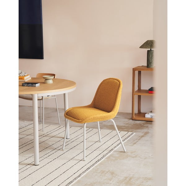 Musztardowe krzesła zestaw 4 szt. Aimin – Kave Home-image-1